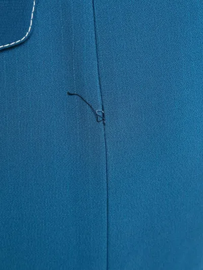 Pre-owned Peter Pilotto Contrast-stitching Midi Skirt In Blue