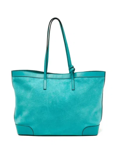 Pre-owned Jimmy Choo Logo-detail Tote Bag In Blue