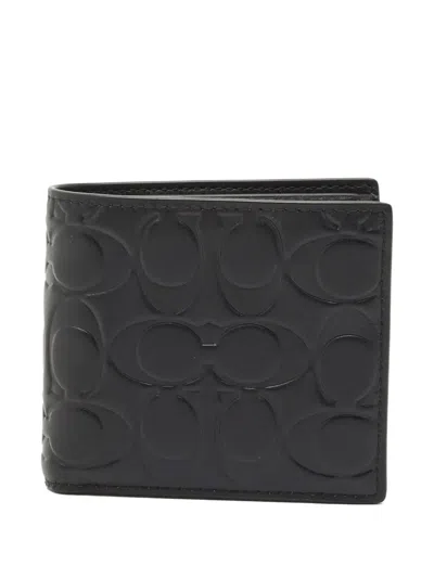Pre-owned Coach Vintage 2020 Bi-fold Wallet In Black