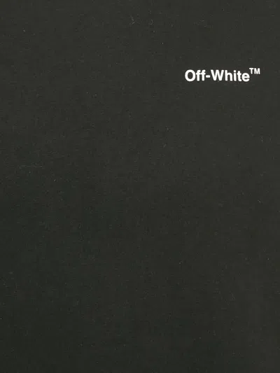 Pre-owned Off-white Logo-print Cotton T-shirt In Black