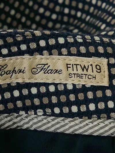 Pre-owned Weekend Max Mara Spot-print Trousers In Blue