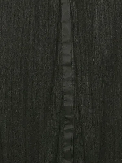 Pre-owned Sandro Plissé Drop-waist Dress In Black