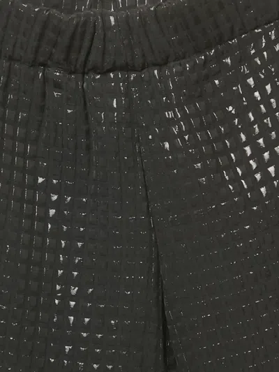 Pre-owned Marni Lurex Check Trousers In Black