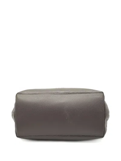 Pre-owned Aigner 2010s Leather Shoulder Bag In Gray