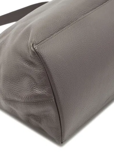 Pre-owned Aigner 2010s Leather Shoulder Bag In Gray