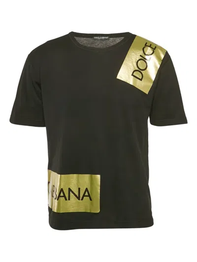 Pre-owned Dolce & Gabbana Logo-print T-shirt In Black