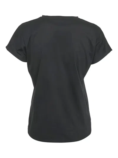 Pre-owned Balmain Logo-print T-shirt In Black