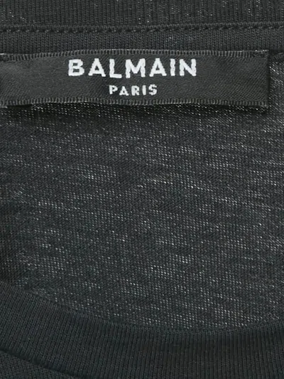 Pre-owned Balmain Logo-print T-shirt In Black