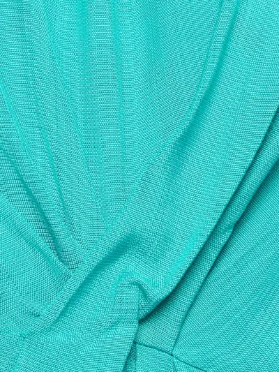 Pre-owned Sandro Cut-out Crepe Dress In Green