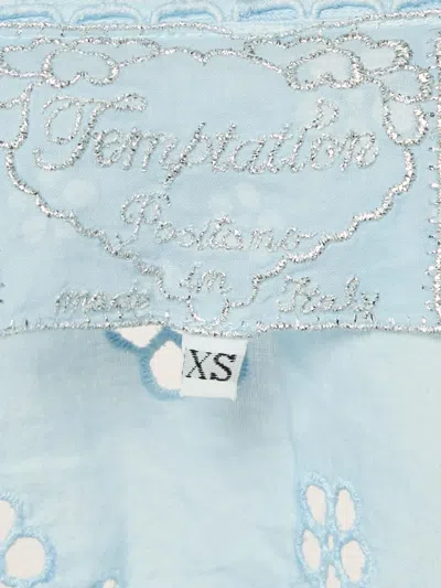 Pre-owned Temptation Positano Broderie Anglaise Eyelet Suit In Blue