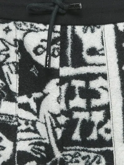 Pre-owned Louis Vuitton Cartoon-print Terry Shorts In Black