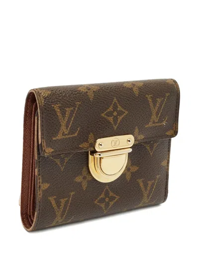 Pre-owned Louis Vuitton 2000s Monogram Canvas Wallet In Brown