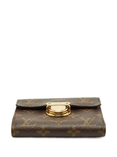 Pre-owned Louis Vuitton 2000s Monogram Canvas Wallet In Brown