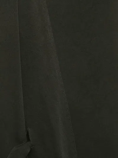 Pre-owned Maje Draped Sleeveless Dress In Black