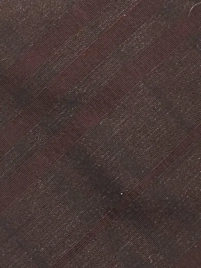 Pre-owned Burberry Silk Check Tie In Red