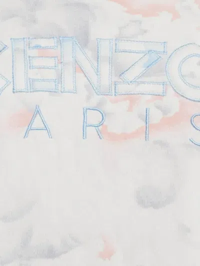 Pre-owned Kenzo Graphic-print Crew-neck Sweatshirt In White