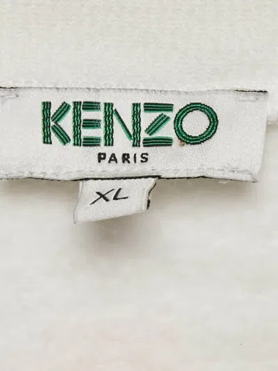 Pre-owned Kenzo Graphic-print Crew-neck Sweatshirt In White
