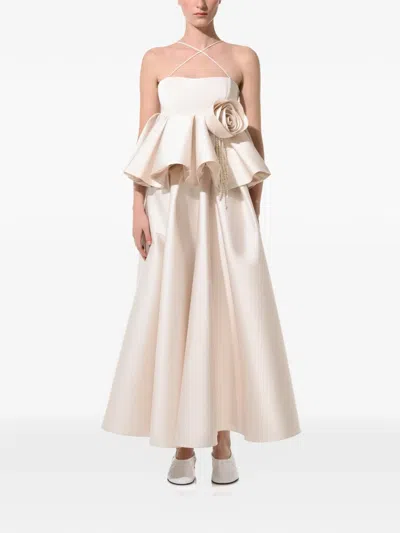 Anouki Floral-appliqué Top In Neutral