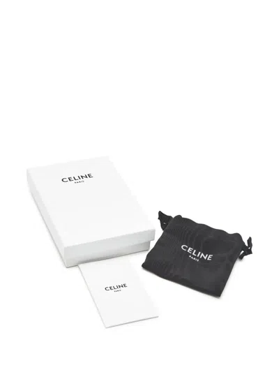 Pre-owned Celine 2020s Triomphe Metal Keyring In Gold