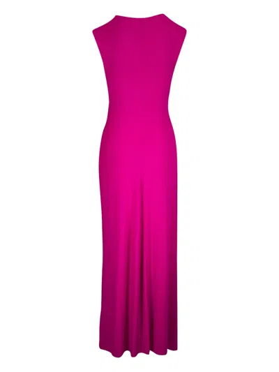 Simkhai Draped Maxi Dress In Pink