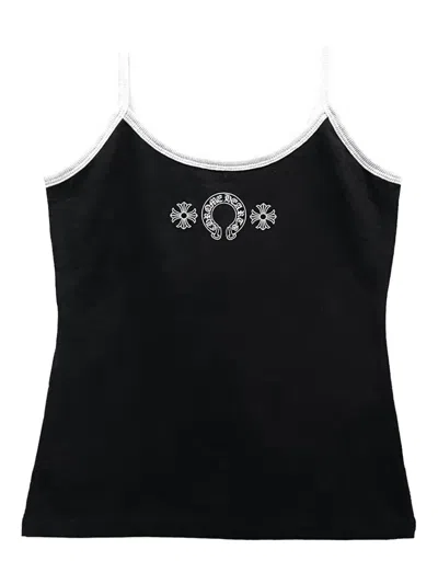 Chrome Hearts Horseshoe-logo Tank Top In Black