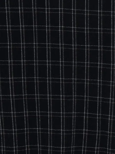 Private 0204 Plaid Fringed Scarf In Blue