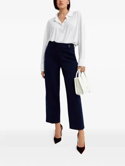 Aeron High-rise Tailored Trousers In Blue