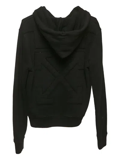 Pre-owned Off-white Arrow-motif Hoodie In Black
