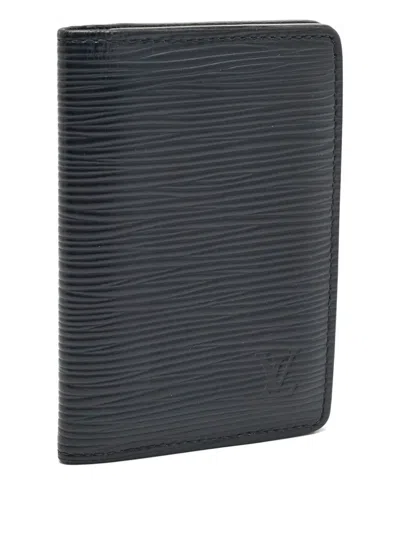 Pre-owned Louis Vuitton Epi Leather Cardholder In Blue