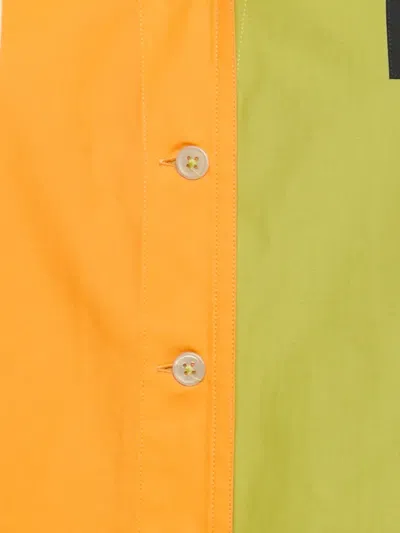 Pre-owned Marni Colour-block Cotton Shirt In Blue