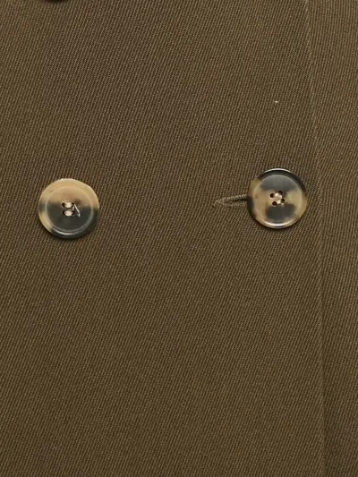 Pre-owned Dries Van Noten Button-detail Midi Skirt In Green