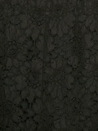 Pre-owned Gucci Lace Scalloped-trim Shorts In Black