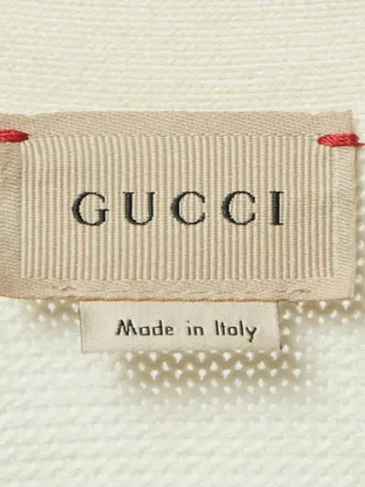 Pre-owned Gucci Intarsia-logo Cardigan In Neutral