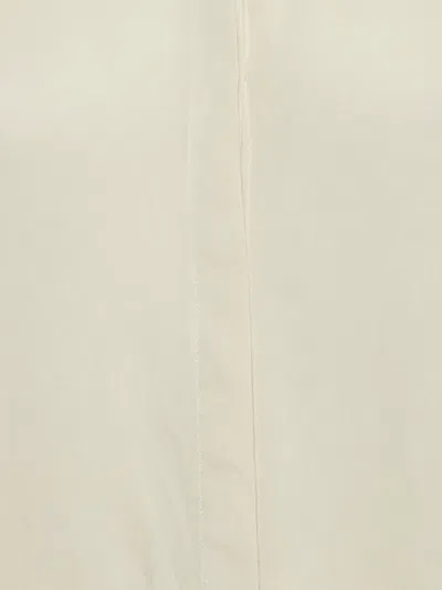 Pre-owned Hugo Boss Crepe Button-down Blouse In White