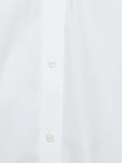 Pre-owned Dolce & Gabbana Embroidered Cotton Shirt In White