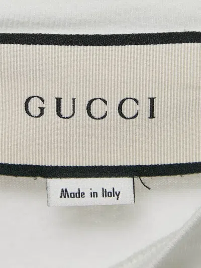 Pre-owned Gucci Graphic-print Cotton T-shirt In White