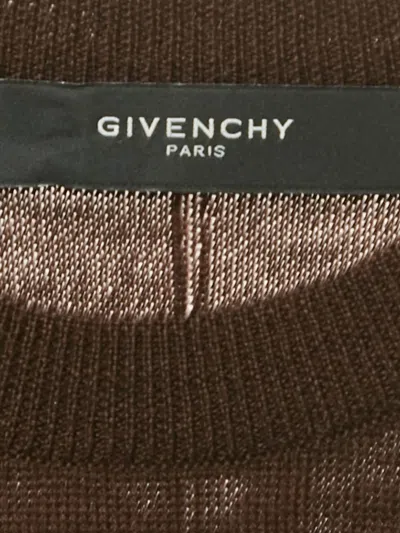 Pre-owned Givenchy Striped Wool Pullover In Brown
