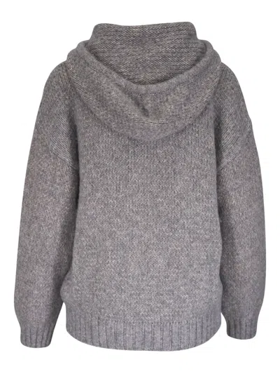 Bogner Stella Hooded Sweater In Gray