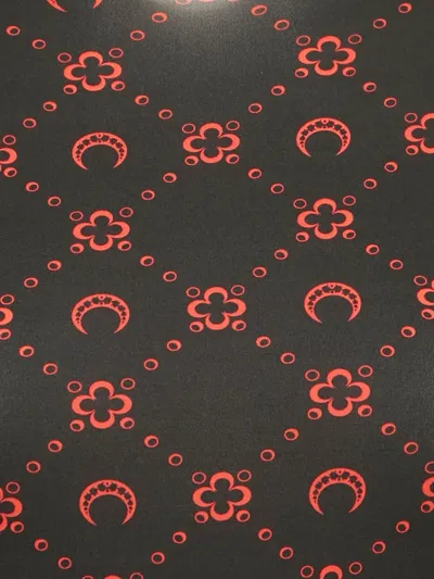 Pre-owned Marine Serre Moon-print Jumpsuit In Black