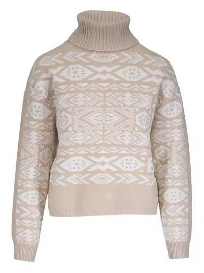 Bogner Nadin Patterned Roll-neck Sweater In Neutral