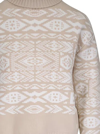 Bogner Nadin Patterned Roll-neck Sweater In Neutral