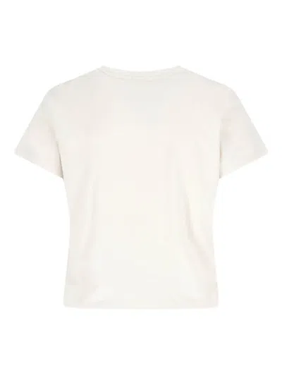 Re/done Clouds Cotton T-shirt In Neutral