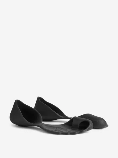 Balenciaga Anatomical Zero Rubber Slippers In Black