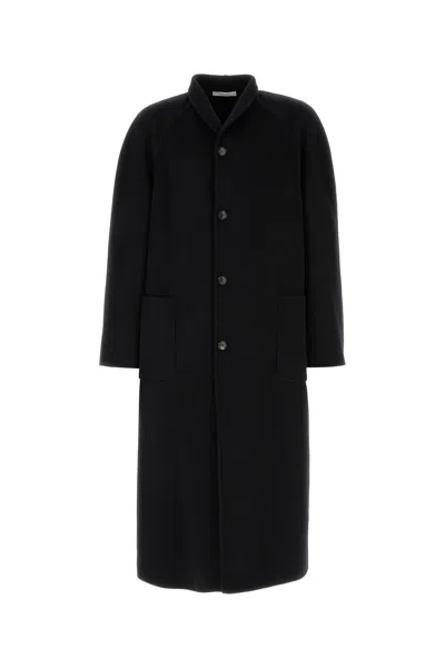 Umit Benan Black Cashmere Can Coat In Black