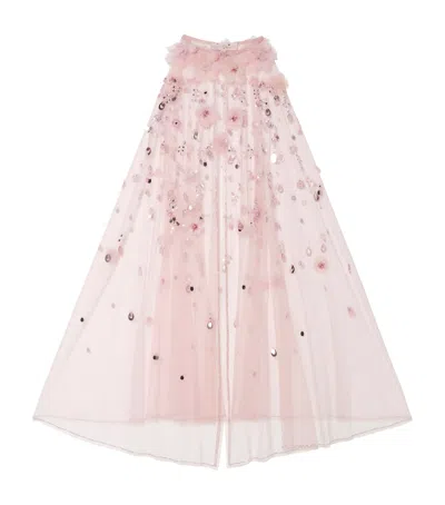 Tutu Du Monde Embellished Zahra Cape In Neutral