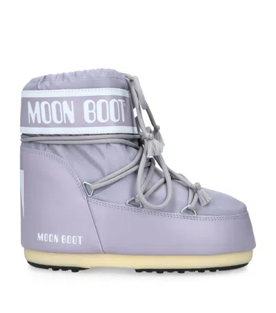 Moon Boot Womens Polyvinyl Cold Weather Ankle Boots In Purple