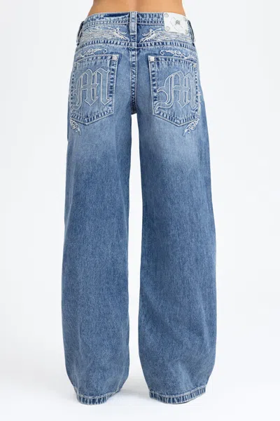 Miss Me Amara Baggy Wide Leg - 33 / 32" / Medium Wash In Blue