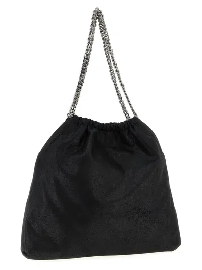 Stella Mccartney Falabella Drawstring Shoulder Bags Black In Black