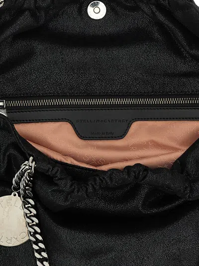 Stella Mccartney Falabella Drawstring Shoulder Bags Black In Black