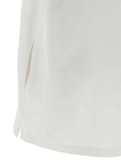 Alexander Wang T T By Alexander Wang Intarsia Collar Dress In White